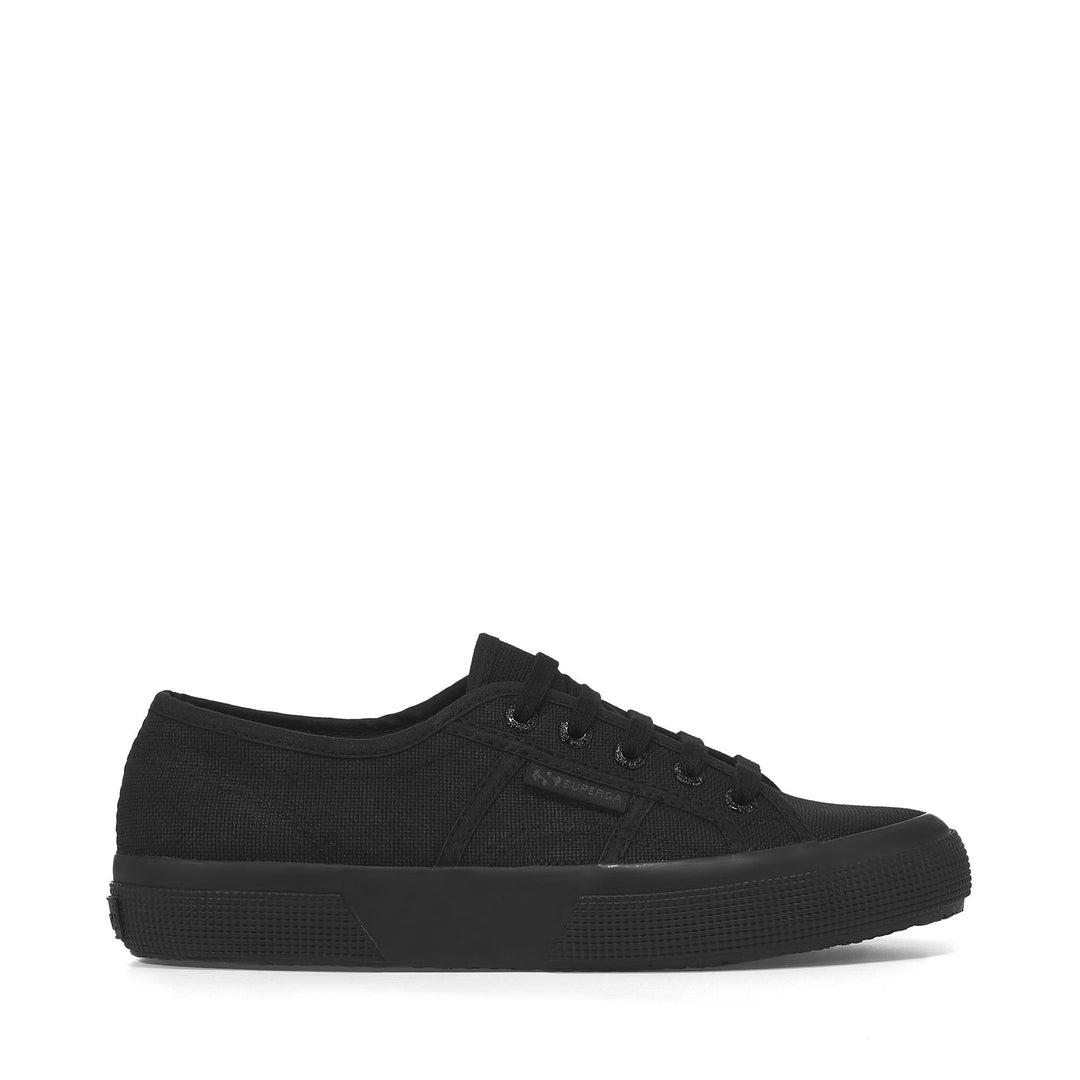 Unisex Classic Total Black Sneakers mit Obermaterial aus Baumwolle 01