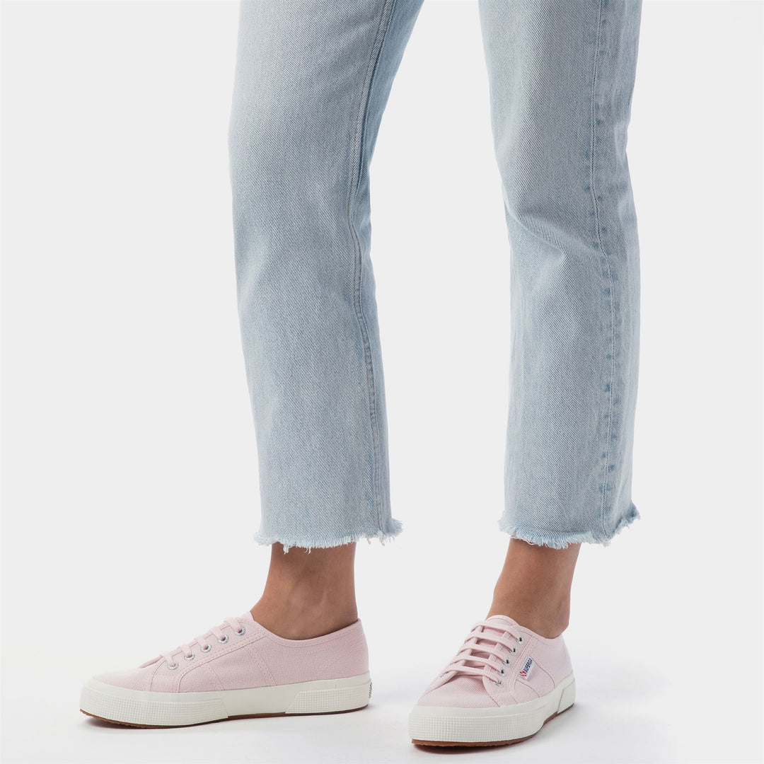 Sneakers Classiche Unisex Colore Rosa con Tomaia in Cotone main