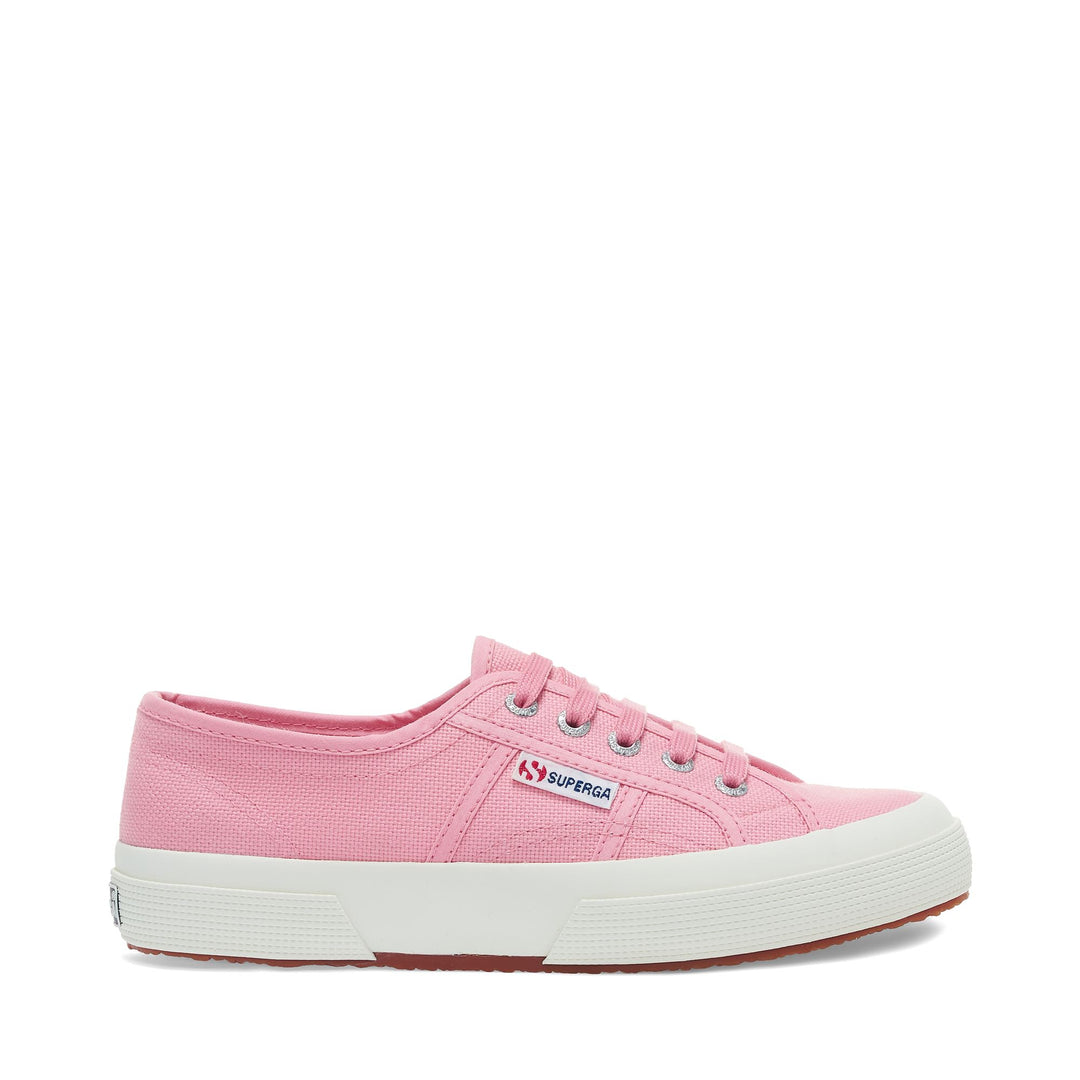 Klassische Unisex-Sneaker in Rosa mit Obermaterial aus Baumwolle 01
