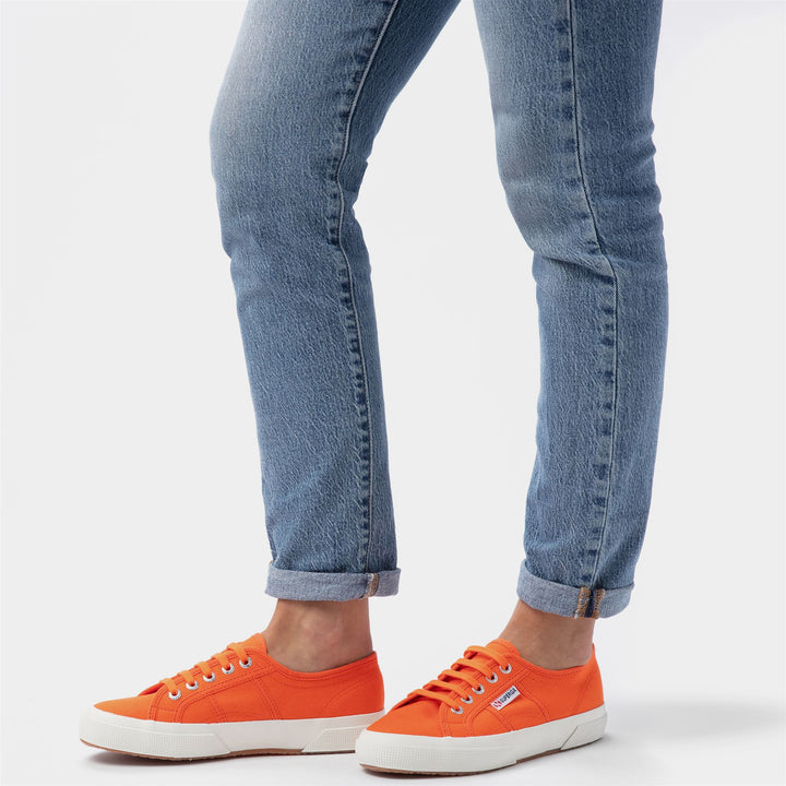 Classic Unisex Sneakers in Orange with Cotton Upper 6