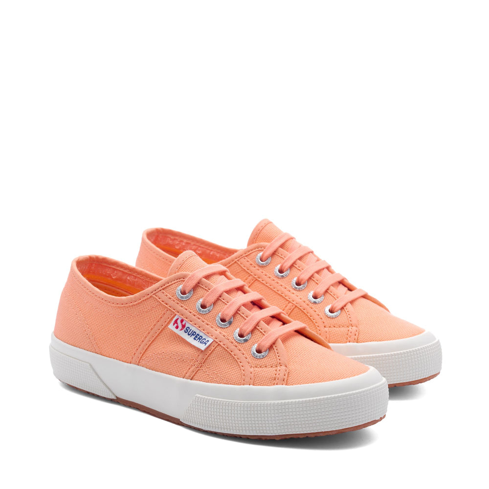 Baskets classiques unisexes orange avec tige en coton 02