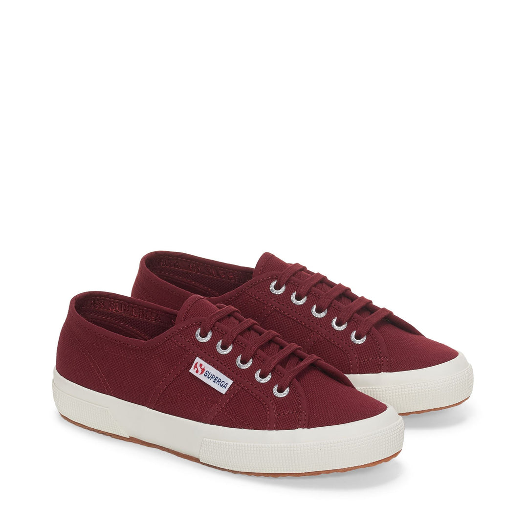 Classic Unisex Sneakers in Bordeaux with Cotton Upper main