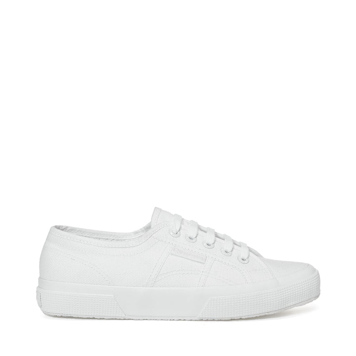 Klassische Unisex-Sneaker in Total White mit Obermaterial aus Baumwolle 1