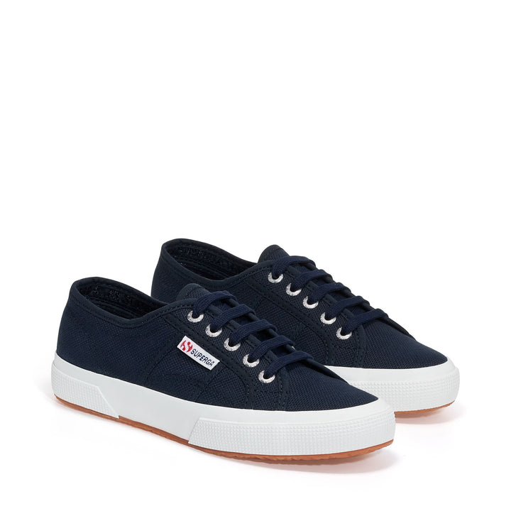Sneakers Classiche Unisex Colore Blu con Tomaia in Cotone 2