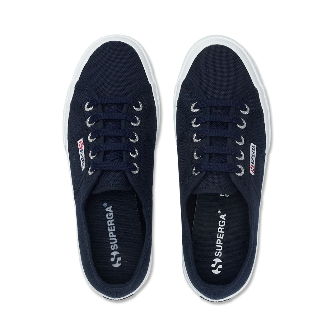 Sneakers Classiche Unisex Colore Blu con Tomaia in Cotone main