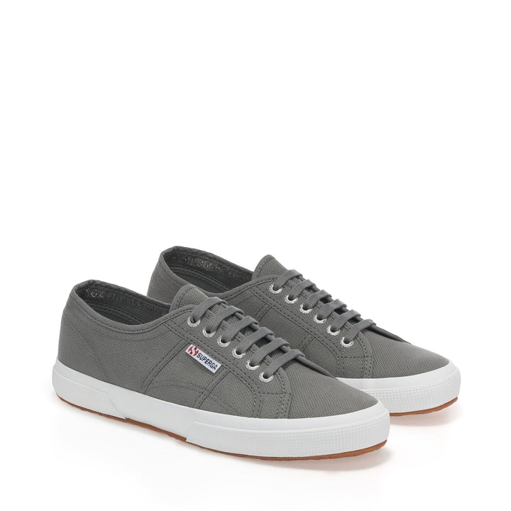 Klassische Unisex-Sneaker in Grau mit Obermaterial aus Baumwolle 2