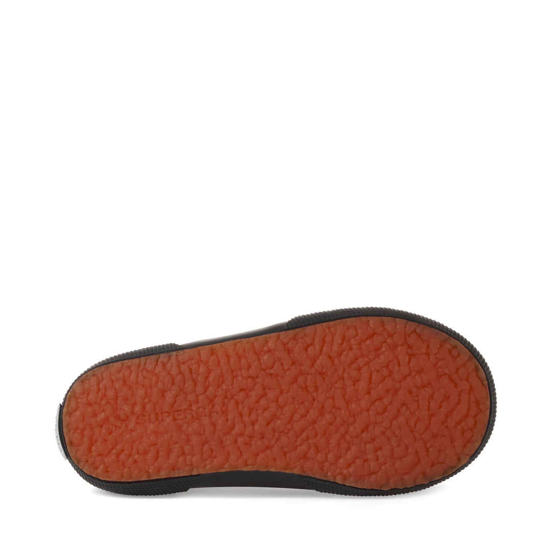 Klassische, komplett schwarze Kinder-Sneaker mit Obermaterial aus Baumwolle main