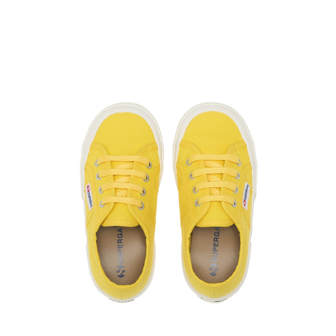 Kinder-Sneaker in Gelb mit Obermaterial aus Baumwolle main