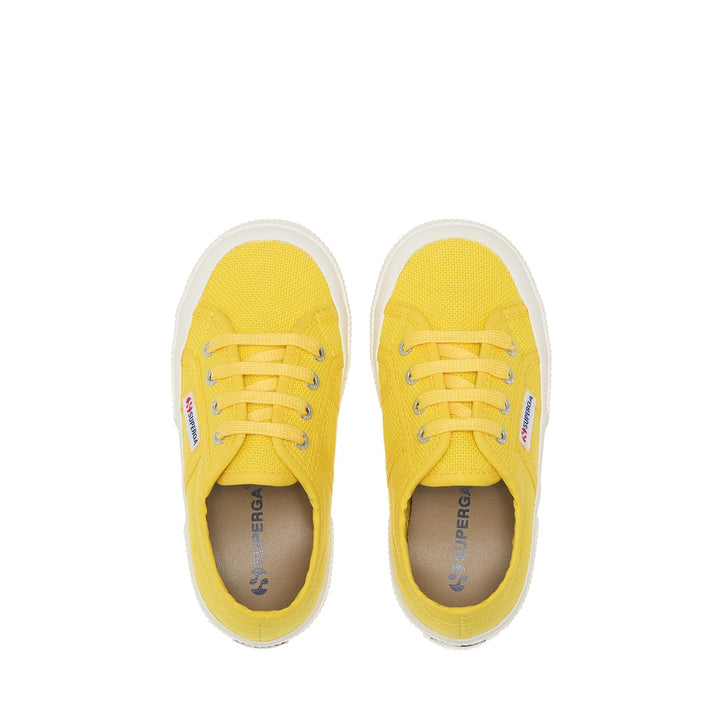 Kinder-Sneaker in Gelb mit Obermaterial aus Baumwolle 4