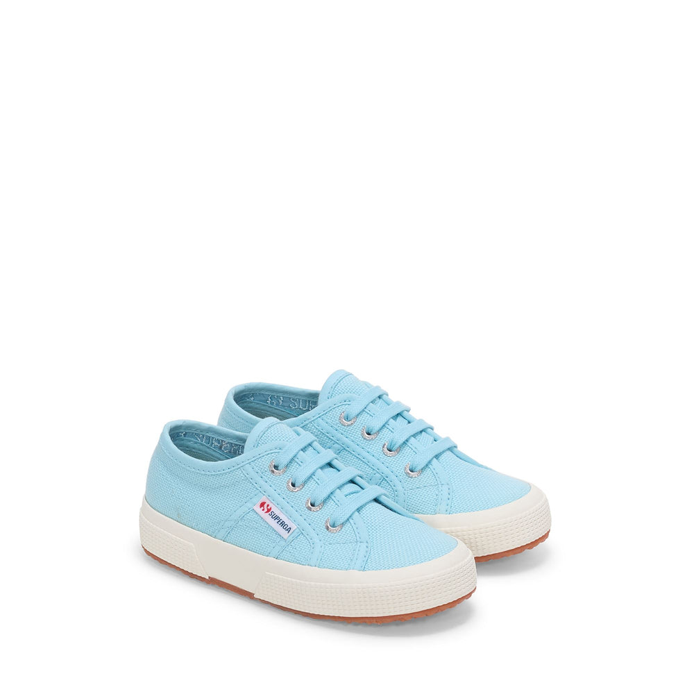 Klassische blaue Kinder-Sneaker mit Obermaterial aus Baumwolle 02