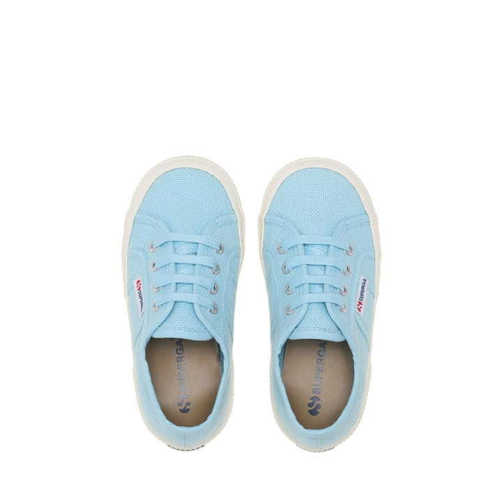 Klassische blaue Kinder-Sneaker mit Obermaterial aus Baumwolle 4