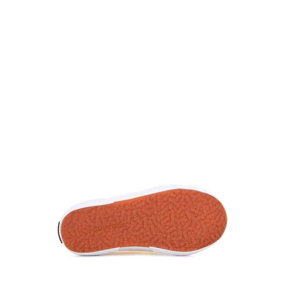 Klassische gelbe Kinder-Sneaker mit Obermaterial aus Baumwolle main