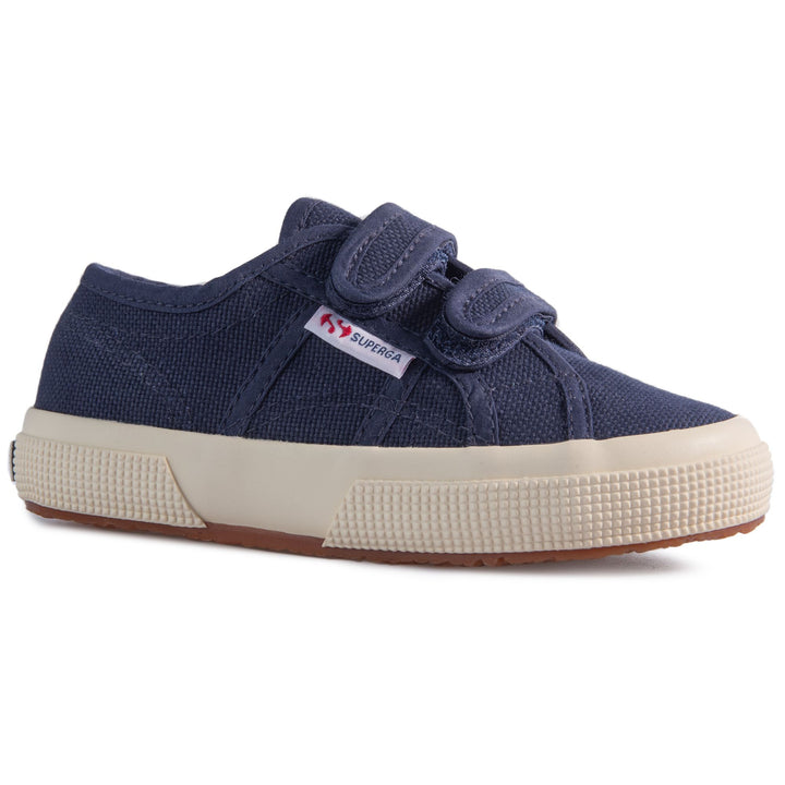 Klassische blaue Kinder-Sneaker mit Obermaterial aus Baumwolle 7