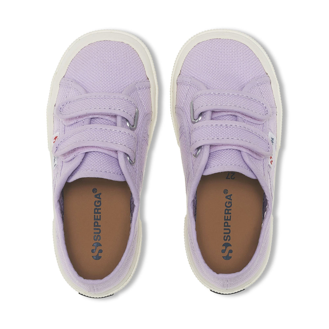 Klassische violette Kinder-Sneaker mit Obermaterial aus Baumwolle main