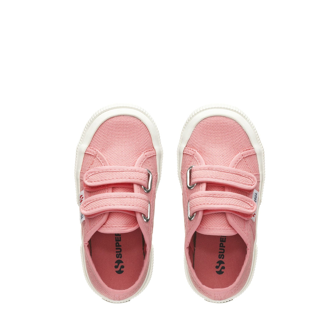 Klassische rosa Kinder-Sneaker mit Obermaterial aus Baumwolle main