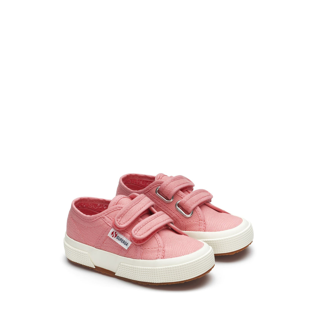 Klassische rosa Kinder-Sneaker mit Obermaterial aus Baumwolle main