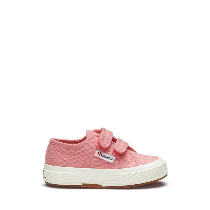Klassische rosa Kinder-Sneaker mit Obermaterial aus Baumwolle 1