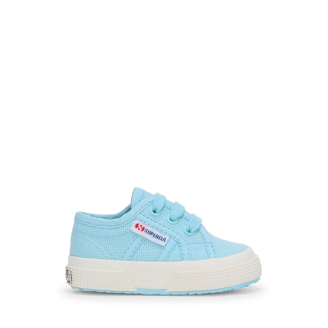 Klassische blaue Kinder-Sneaker mit Obermaterial aus Baumwolle 01
