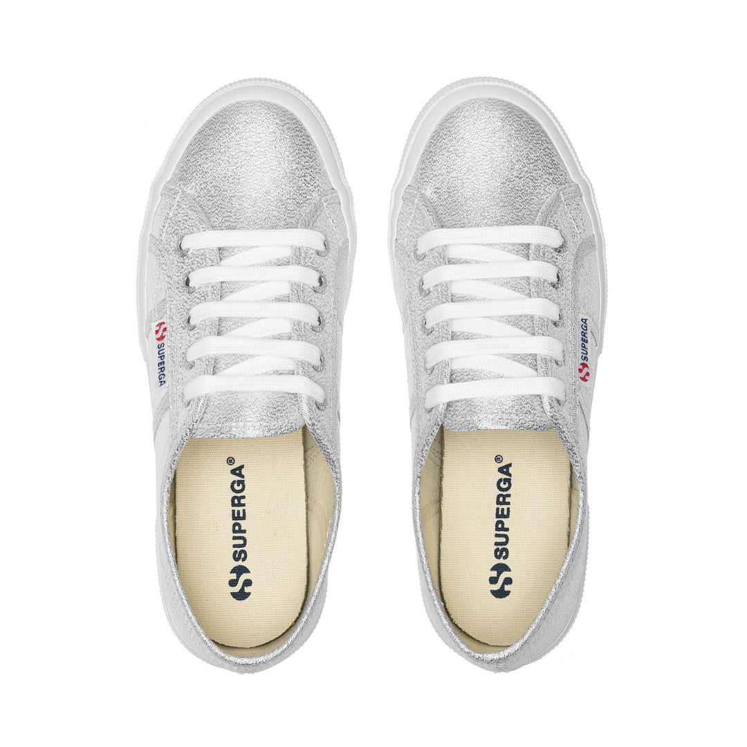 Klassische graue Damen-Sneaker mit Obermaterial aus Baumwolle main