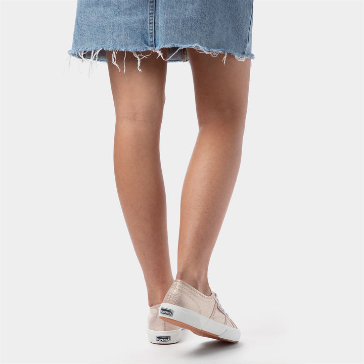 Klassische Rose-Sneaker für Damen mit Obermaterial aus Baumwolle 7