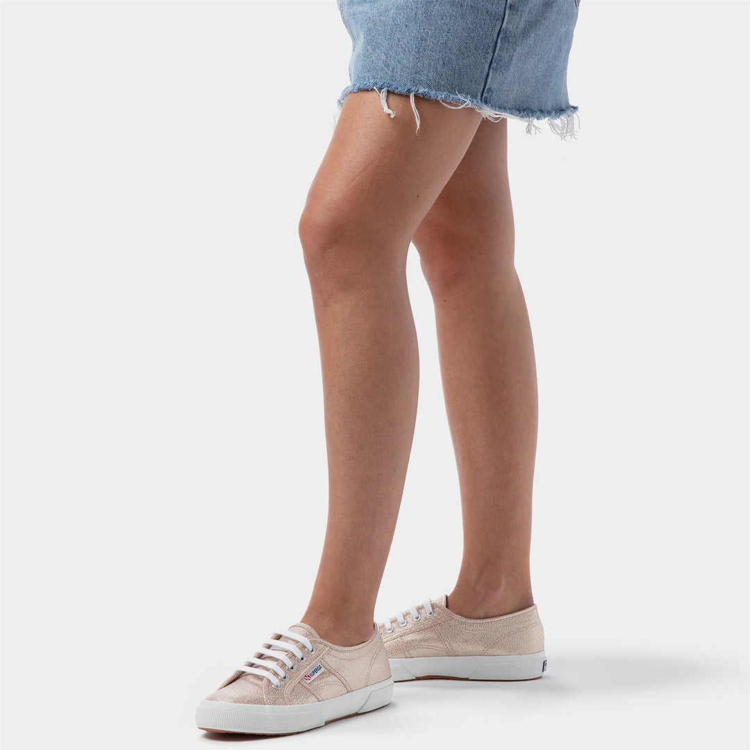 Klassische Rose-Sneaker für Damen mit Obermaterial aus Baumwolle main