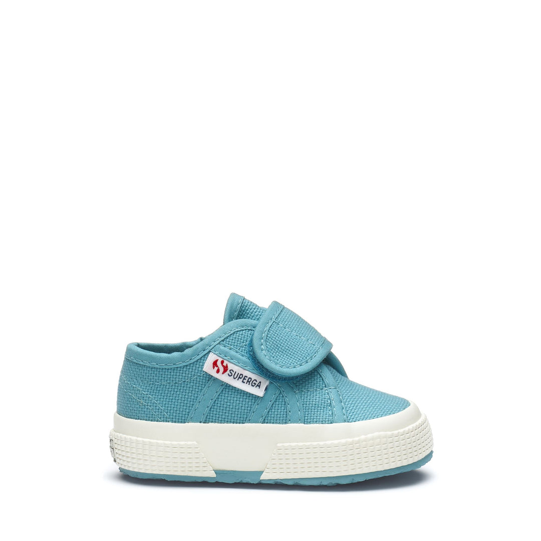 Kinder-Sneaker in Blau mit Obermaterial aus Baumwolle 01