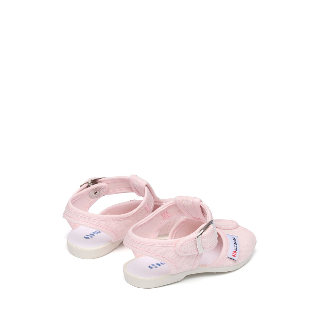 Rosa Sandalen für Kinder mit Obermaterial aus Baumwolle main