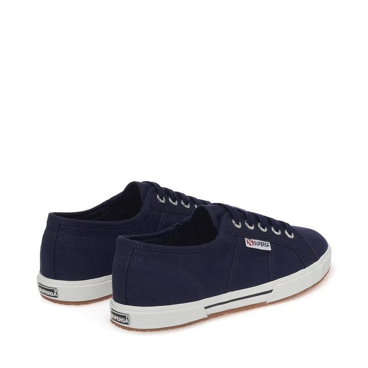 Blaue Low Cut Sneakers mit Obermaterial aus Baumwolle 3
