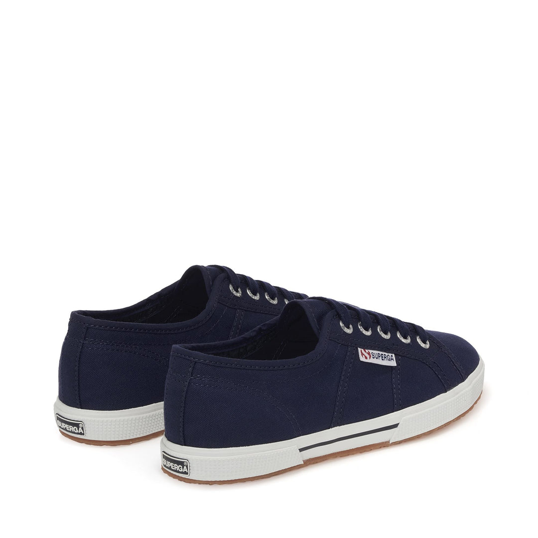 Blaue Low Cut Sneakers mit Obermaterial aus Baumwolle main