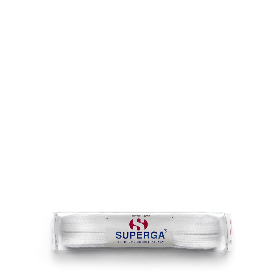 Unisex-Schnürsenkel in Weiß mit Baumwolle für Superga-Sneaker 01