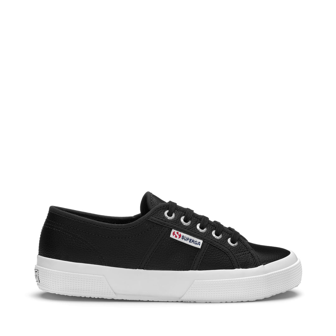 Schwarze Unisex-Sneaker mit Obermaterial aus Leder 01