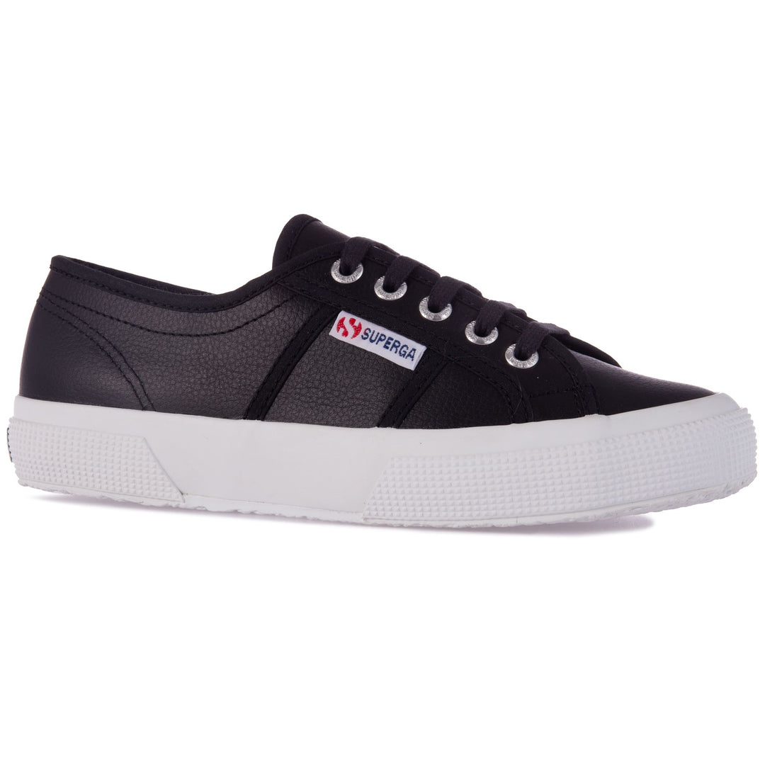 Schwarze Unisex-Sneaker mit Obermaterial aus Leder main