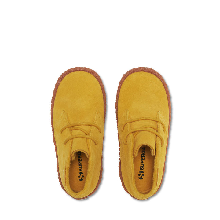 Gelbe Stiefeletten für Jungen mit Obermaterial aus Wildleder 4