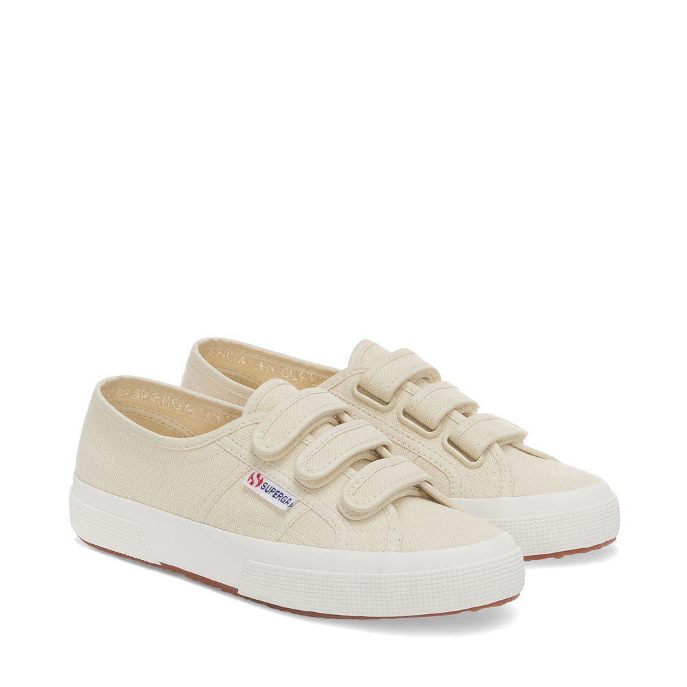 Beige Unisex-Sneaker mit Obermaterial aus Baumwolle 02