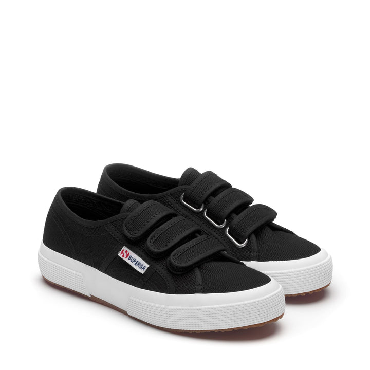 Sneakers unisex nere con tomaia in cotone 2
