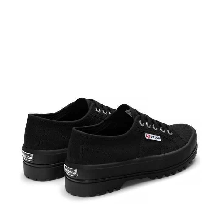 Unisex Black Low Cut Sneakers with Cotton Upper 3