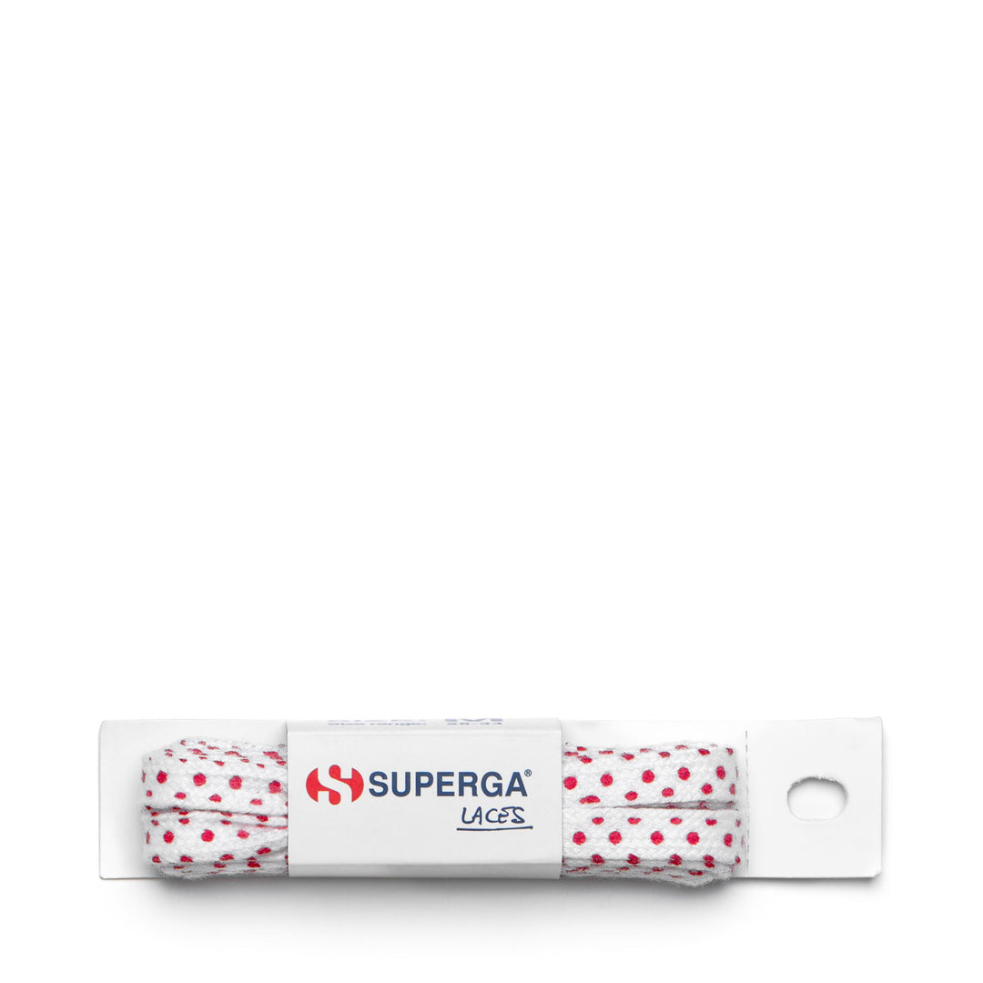 Unisex Weiß-Rote Schnürsenkel mit Obermaterial aus Baumwolle 01