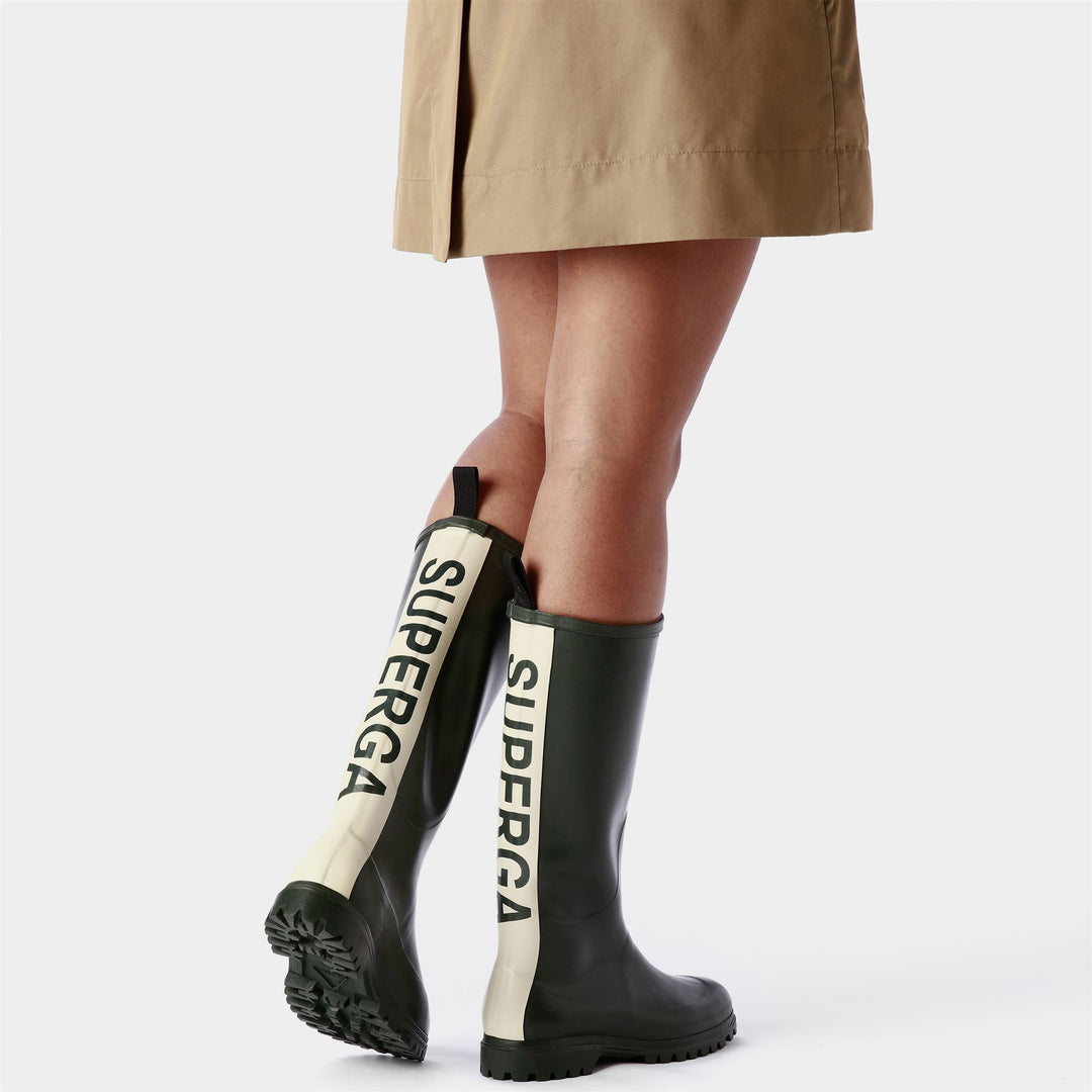 Hohe Gummistiefel Unisex Farbe Grün main