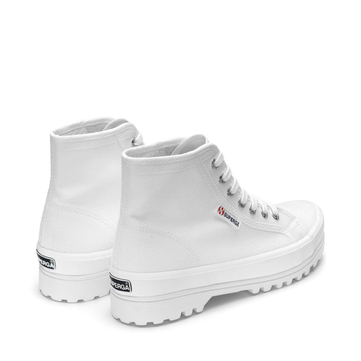 Unisex White Ankle Boots with Cotton Upper 3
