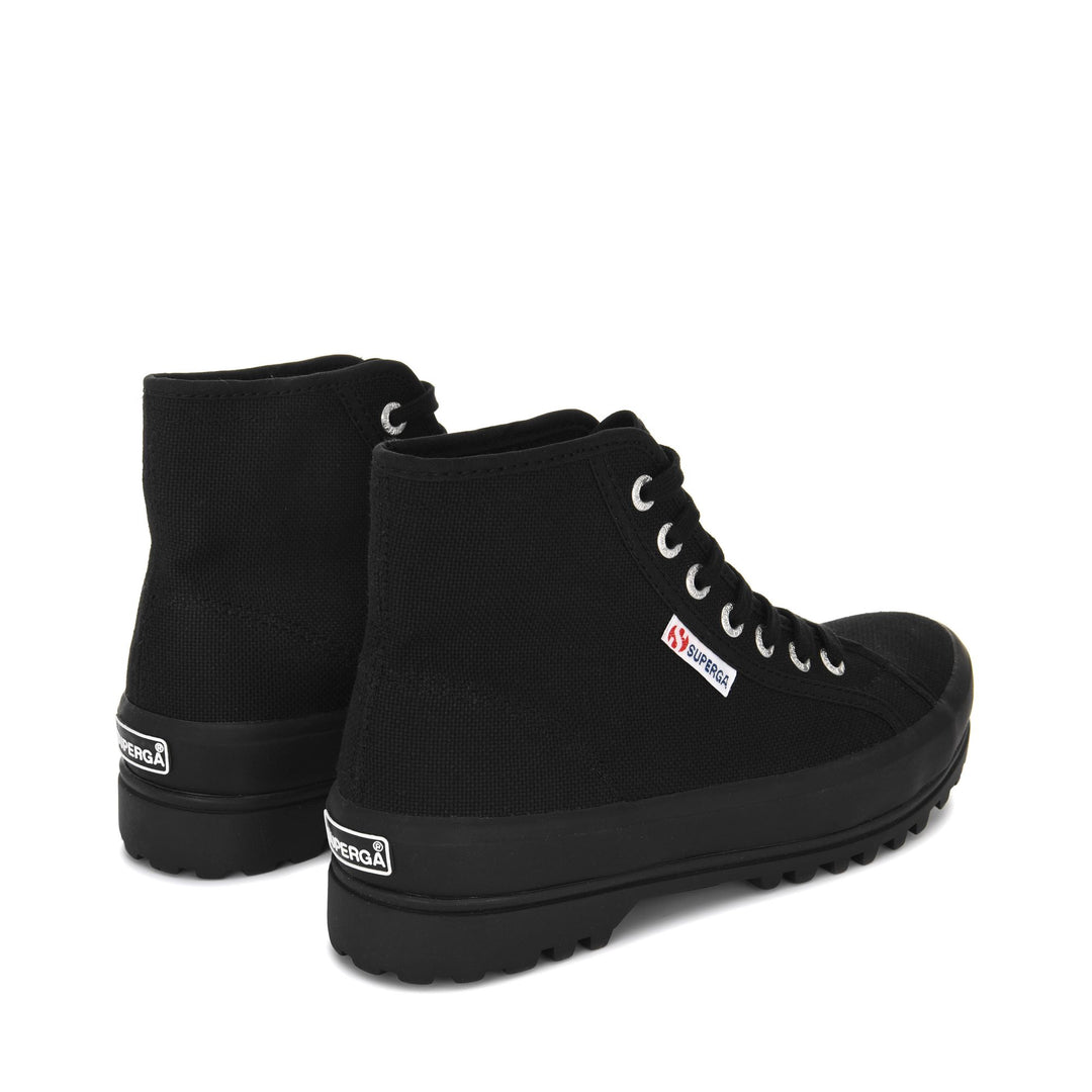 Unisex Full Black Ankle Boots with Cotton Upper main
