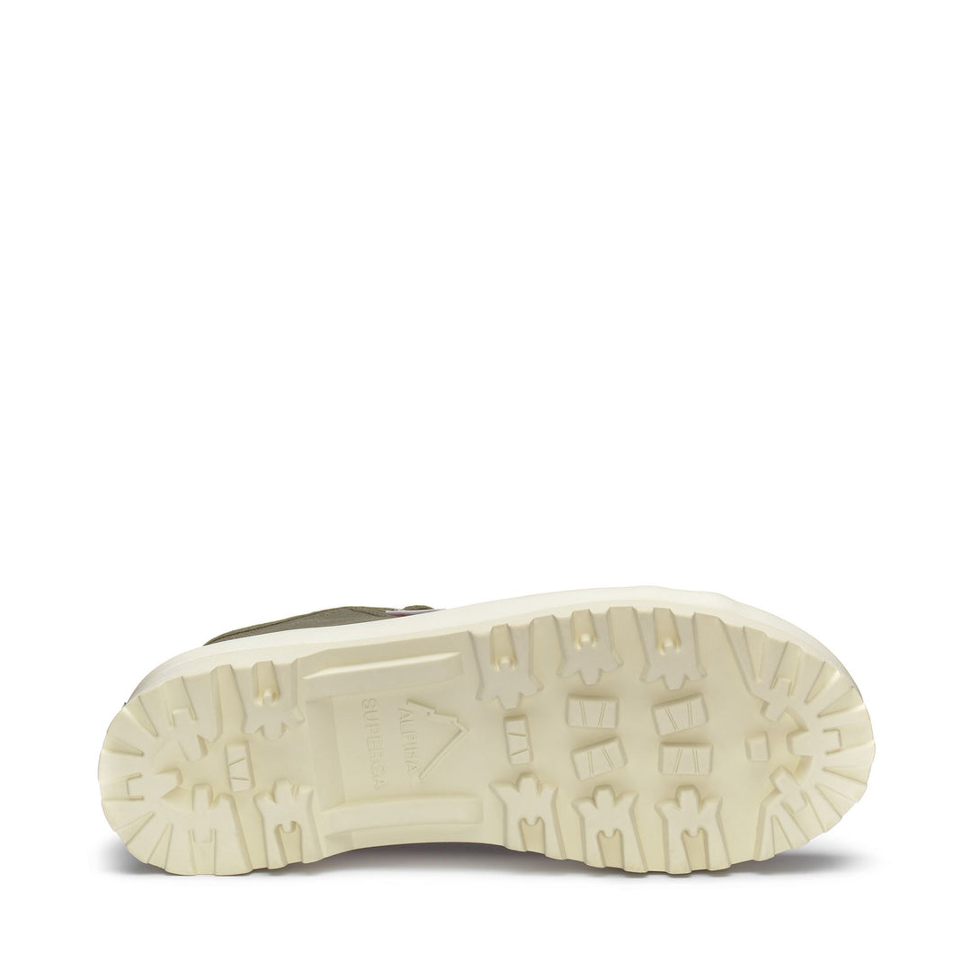 Grüne Unisex-Stiefeletten mit Obermaterial aus Baumwolle main