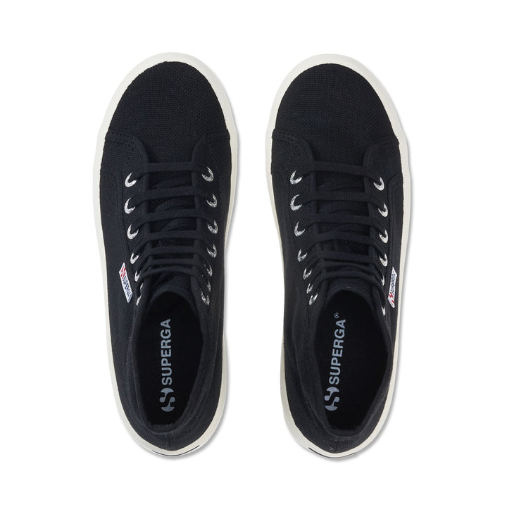 Schwarze Unisex-Stiefeletten mit Obermaterial aus Baumwolle 4