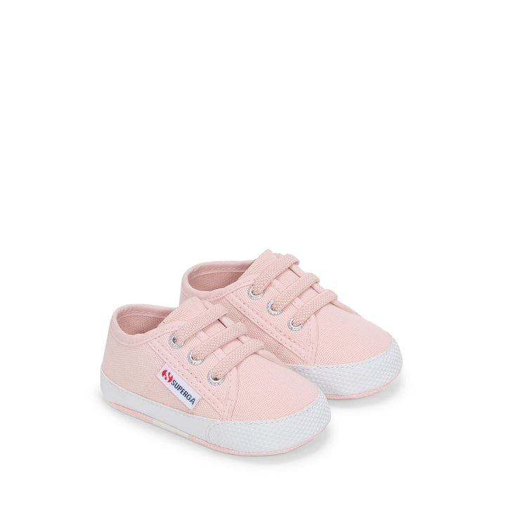 Niedrig geschnittene Kinder-Sneaker in Rosa mit Obermaterial aus Baumwolle 2