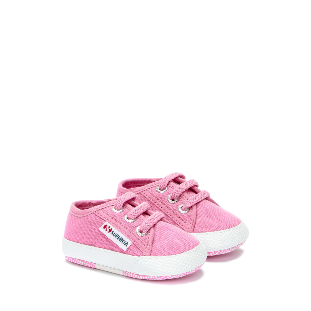 Niedrig geschnittene Kinder-Sneaker in Rosa mit Obermaterial aus Baumwolle main