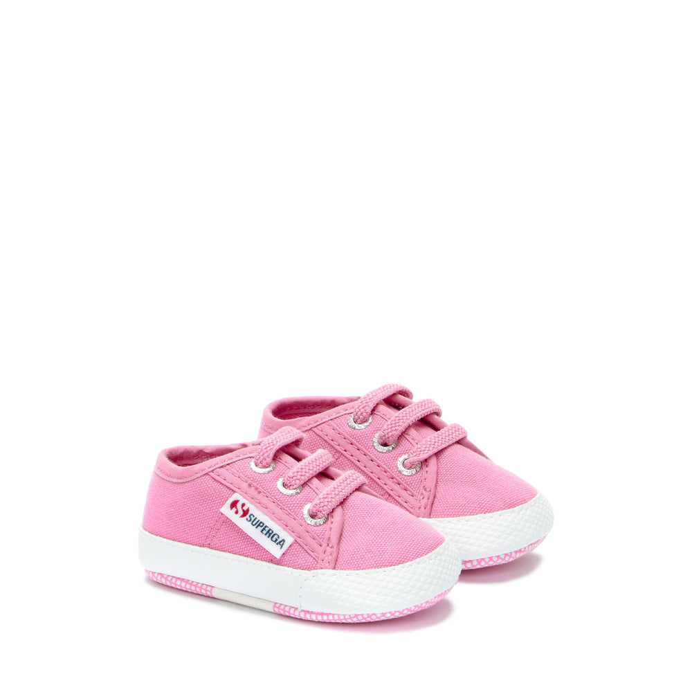Niedrig geschnittene Kinder-Sneaker in Rosa mit Obermaterial aus Baumwolle 02