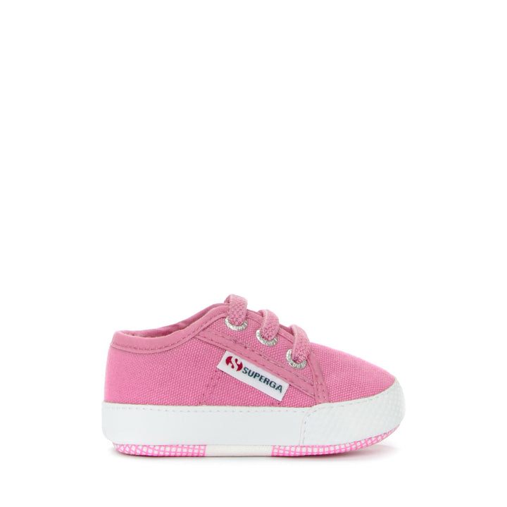 Niedrig geschnittene Kinder-Sneaker in Rosa mit Obermaterial aus Baumwolle 1