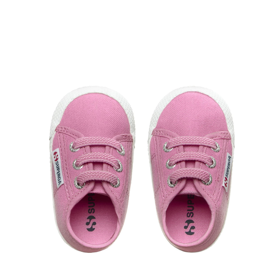 Niedrig geschnittene Kinder-Sneaker in Rosa mit Obermaterial aus Baumwolle main