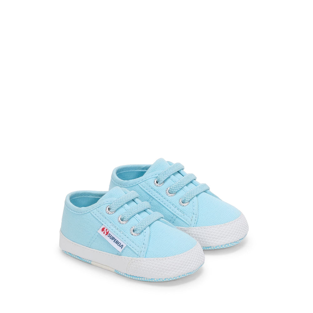 Niedrig geschnittene Kinder-Sneaker in Blau mit Obermaterial aus Baumwolle 02
