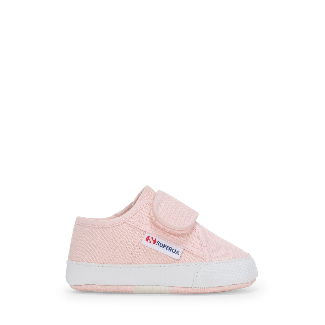 Niedrig geschnittene Kinder-Sneaker in Rosa mit Obermaterial aus Baumwolle 01