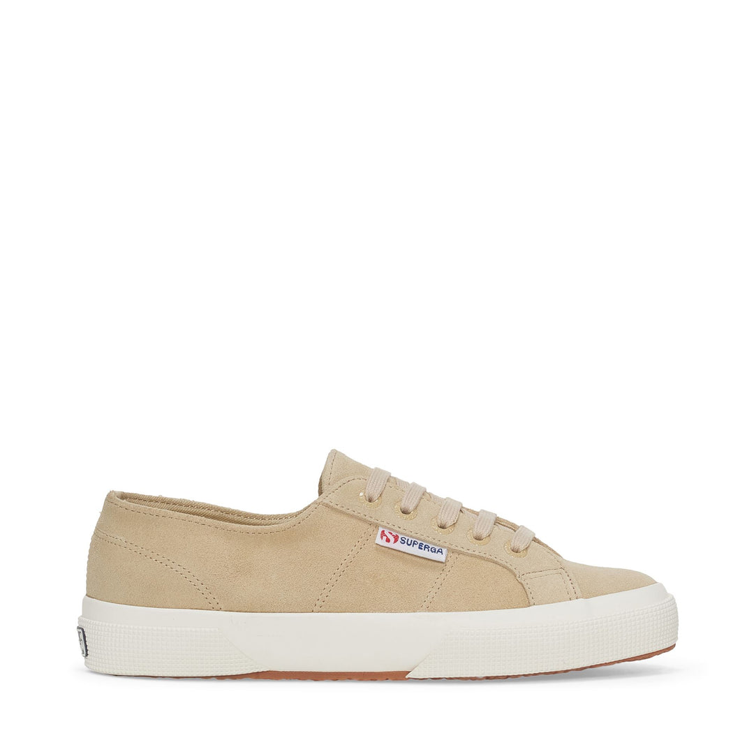 Beige Unisex-Sneaker mit Obermaterial aus Wildleder 01